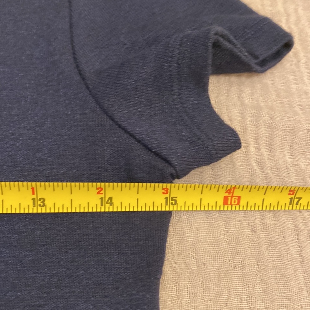 Wilfred Deep Aritzia Blue Short Sleeve Top. Size S - Picture 5 of 7